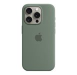 Apple Silikon Case mit MagSafe für Apple iPhone 15 Pro, Zypresse