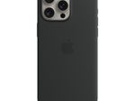 Apple Silikon Case mit MagSafe für Apple iPhone 15 Pro Max, schwarz