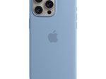 Apple Silikon Case mit MagSafe für Apple iPhone 15 Pro Max, winterblau