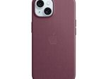 Apple Feingewebe Case mit MagSafe für Apple iPhone 15 Plus, mulberry