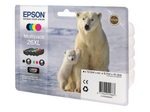 Epson Original 26XL Eisbär Druckerpatronen 4er Multipack BK/C/M/Y (C13T26364010)