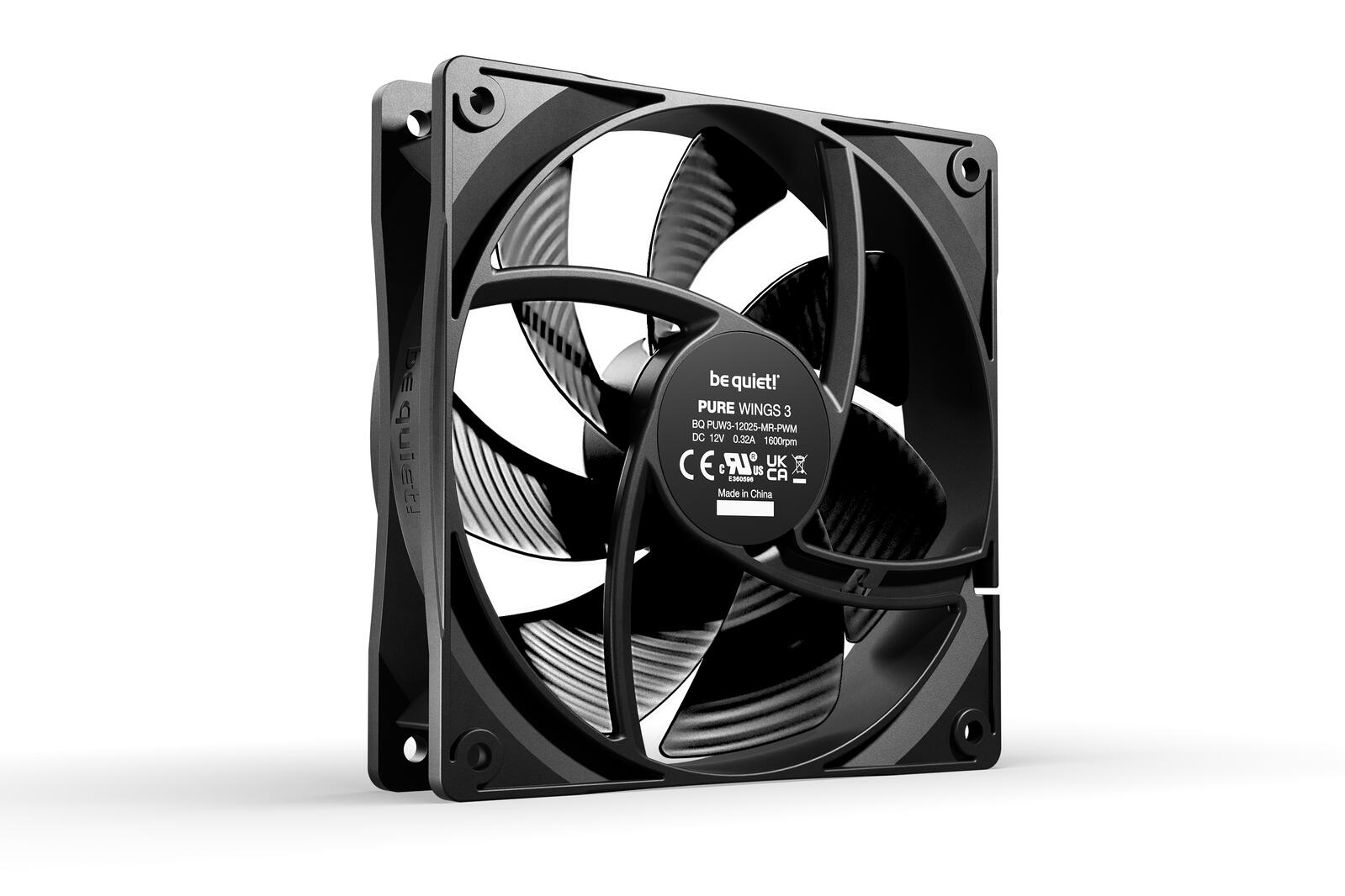 be quiet Lüfter Pure Wings 3 120mm PWM schwarz