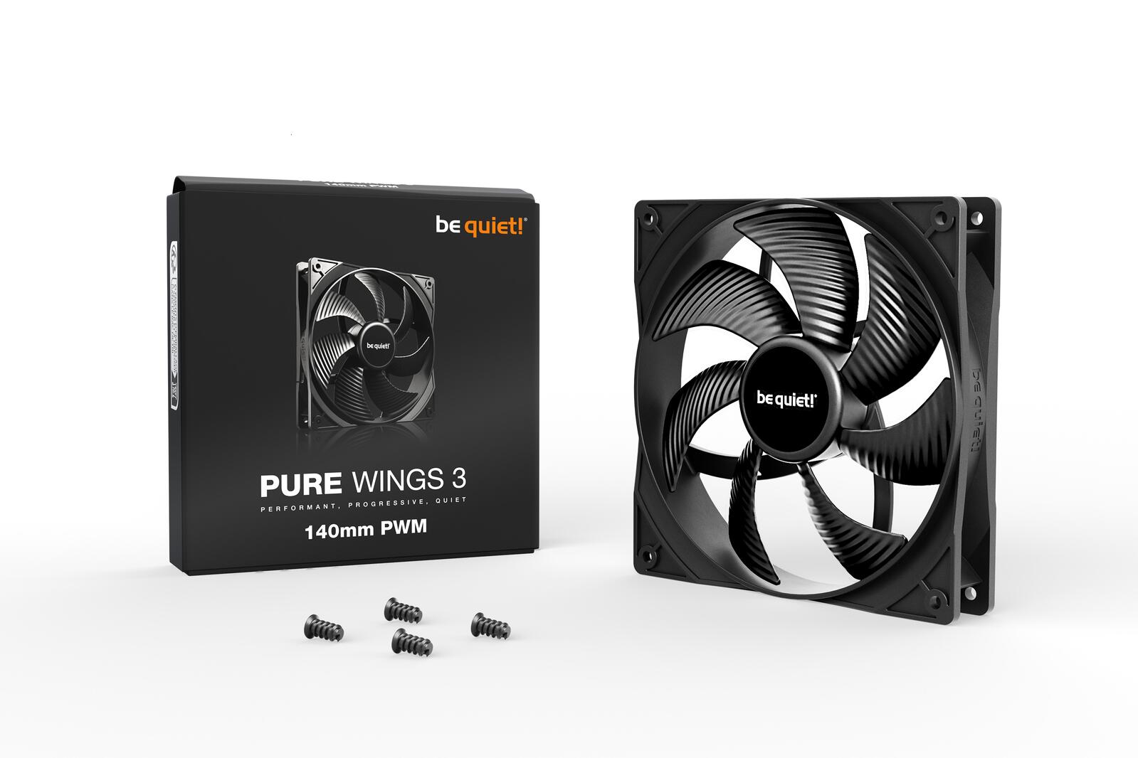be quiet Lüfter Pure Wings 3 140mm PWM schwarz