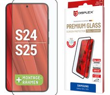 DISPLEX Premium Panzerglas (Full Cover, 10H) für Samsung Galaxy S24/S25