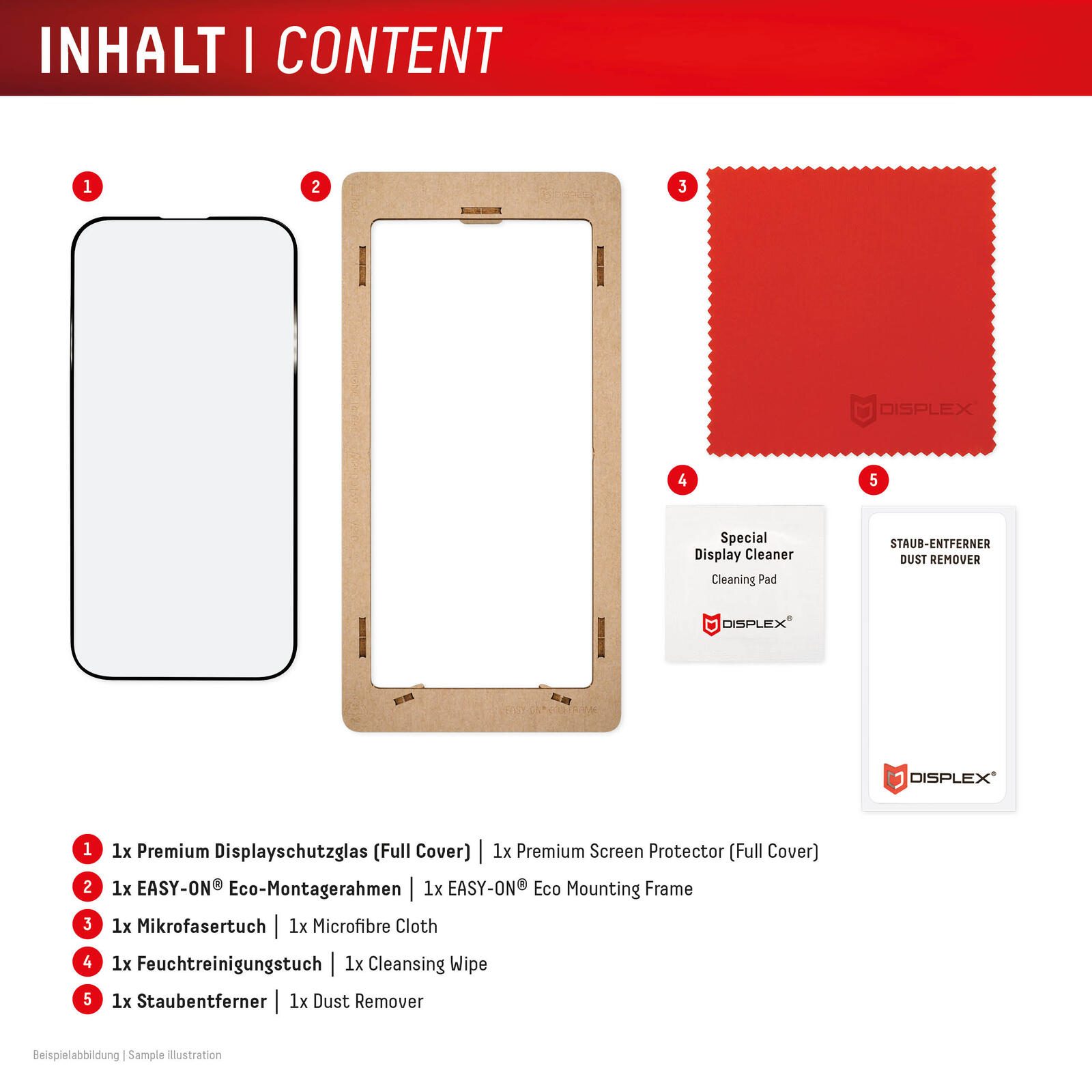 DISPLEX Premium Panzerglas (Full Cover, 10H) für Samsung Galaxy S24/S25