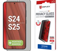 DISPLEX Privacy Full Cover Panzerglas (10H) für Samsung Galaxy S24/S25