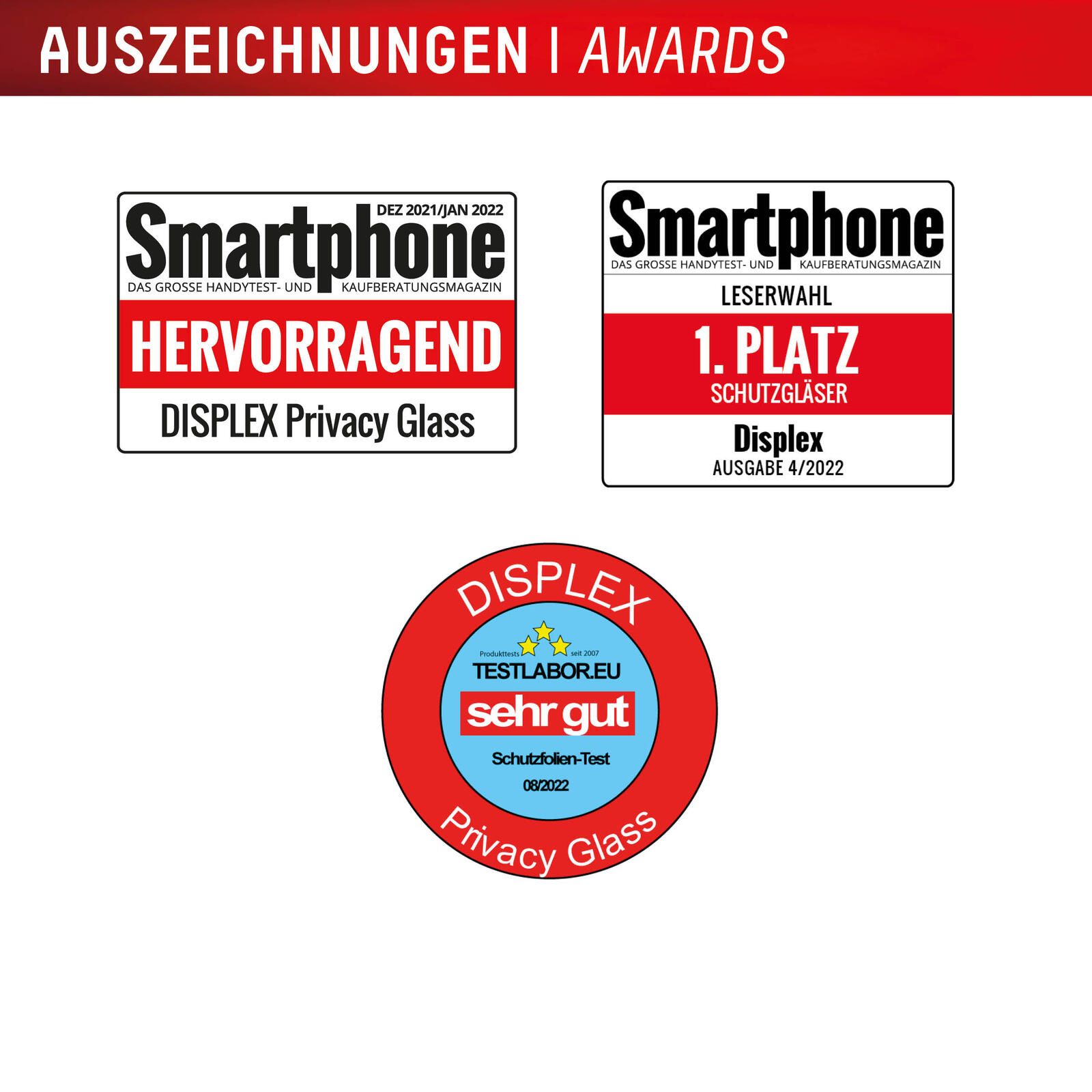 DISPLEX Privacy Full Cover Panzerglas (10H) für Samsung Galaxy S24/S25