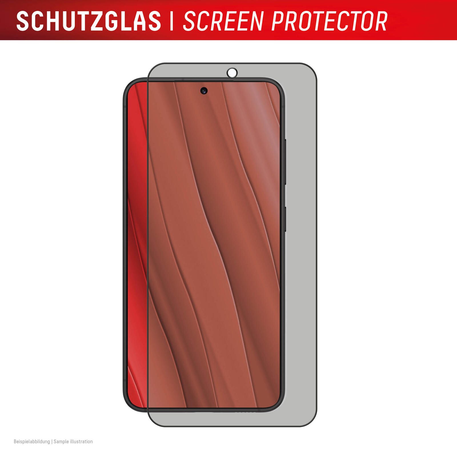 DISPLEX Privacy Full Cover Panzerglas (10H) für Samsung Galaxy S24/S25