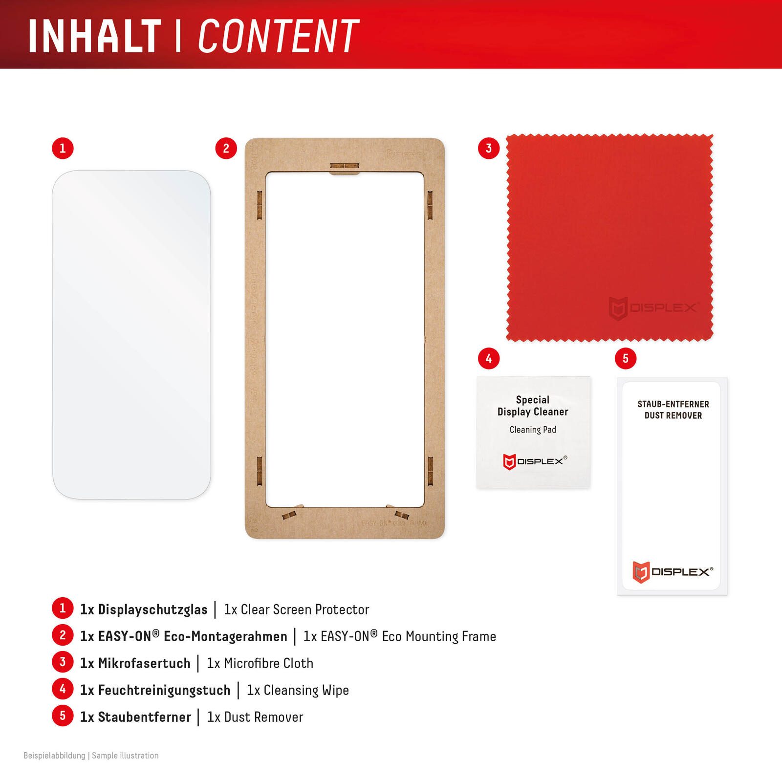 DISPLEX Panzerglas 2D/ Clear (10H) für Samsung Galaxy S24/S25