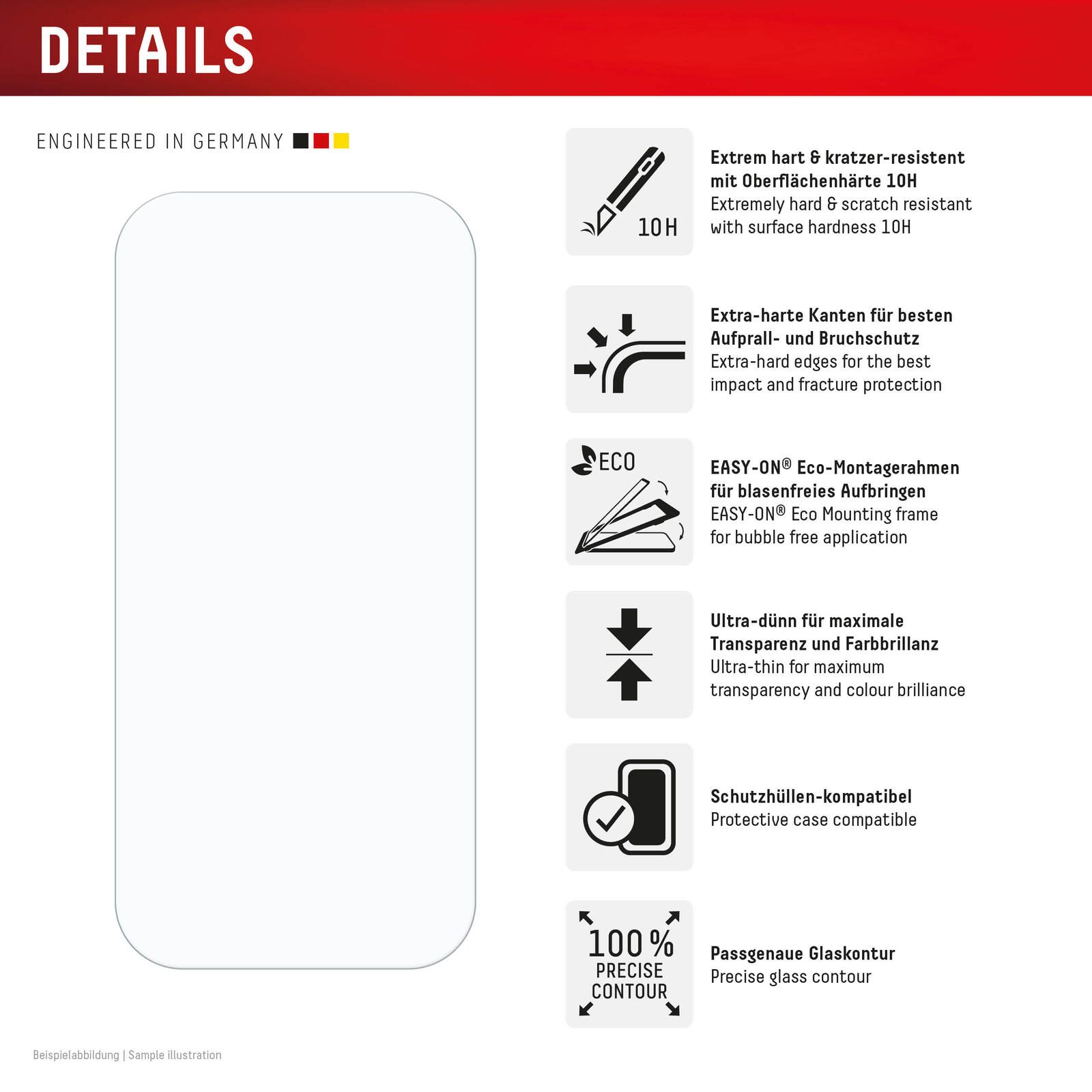 DISPLEX Panzerglas 2D/ Clear (10H) für Samsung Galaxy S24/S25