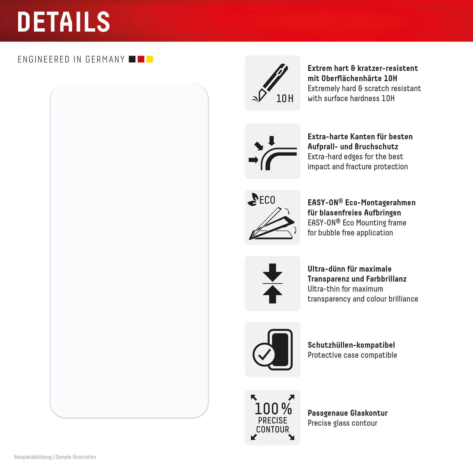 DISPLEX Panzerglas (10H) + Schutzhülle für Samsung Galaxy S24/S25