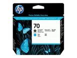 HP Original 70 Druckkopf schwarz matt cyan 130ml (C9404A)