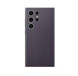 Samsung Hochuen Vegan Leather Case für das Galaxy S24 Ultra (Dark Violet)