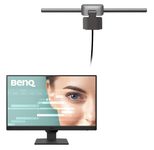 BenQ Monitor GW2490 Full HD LED 60,45 cm (23,8") + BenQ Screenbar Halo 2 - LED-Monitorlampe schwarz