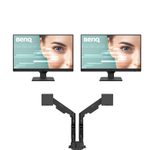 2x BenQ GW2490 Essential Monitor 60,5 cm (23,8") + BenQ Ergo Arm BDH01