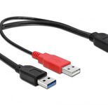 DeLOCK Kabel USB 3.0 Typ A Stecker / USB Typ A Stecker zu USB 3.0 Typ A Buchse 30cm