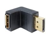 DeLOCK Adapter DisplayPort Stecker zu DisplayPort Buchse gewinkelt unten