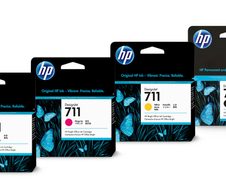HP Original 711 Druckerpatronen - 4er Multipack (CZ130A, CZ131A, CZ132A, CZ129A)