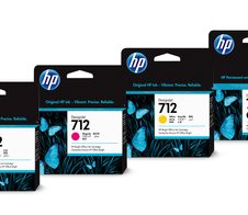 HP Original 711 Druckerpatronen - 4er Multipack (CZ130A, CZ131A, CZ132A, CZ133A)