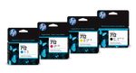 HP Original 711 Druckerpatronen - 4er Multipack (CZ130A, CZ131A, CZ132A, CZ133A)