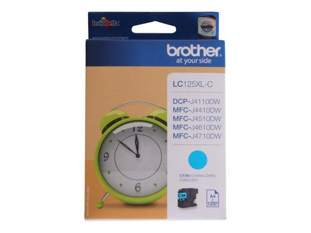 Brother Original LC-125XLC Druckerpatrone cyan 1.200 Seiten (LC125XLC)