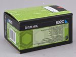 Lexmark Original 802C Toner cyan 1.000 Seiten (80C20C0) für CX310dn/n, CX410de/dte/e, CX510de/dhe/dthe