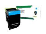 Lexmark Original 802SC Toner cyan 2.000 Seiten (80C2SC0) für CX310n/dn, CX410e/de/dte, CX510de/dhe/dthe