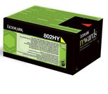 Lexmark Original 802HY Toner gelb 3.000 Seiten (80C2HY0) fürCX410e/de/dte, CX510de/dhe/dthe