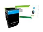 Lexmark Original Toner Standard Variante - CX510 cyan 4000 Seiten (80C0X20)