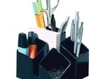 HAN Stiftehalter SCALA schwarz Polystyrol 4 Fächer 12,5 x 12,5 x 10,0 cm