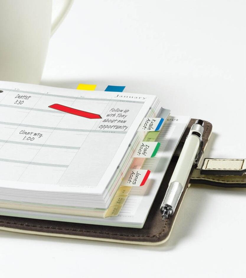Post-it Index Pfeile Small Haftstreifen farbsortiert - 4 x 24 Streifen