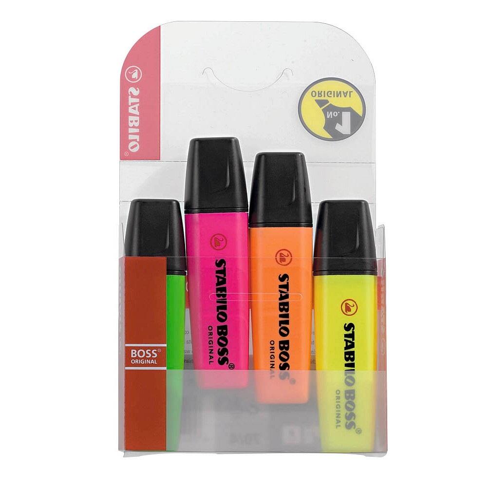 STABILO BOSS ORIGINAL Textmarker - 4er Pack