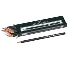 FABER-CASTELL 1111 Bleistifte 2B schwarz - 12 Stück
