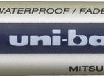 uni-ball eye fine UB-157 Tintenroller silber 0,4 mm Schreibfarbe blau - 12 Stück
