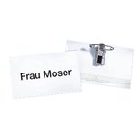 DURABLE Namensschilder mit Kombiklemme 9,0 x 5,4 cm - 50 Stück