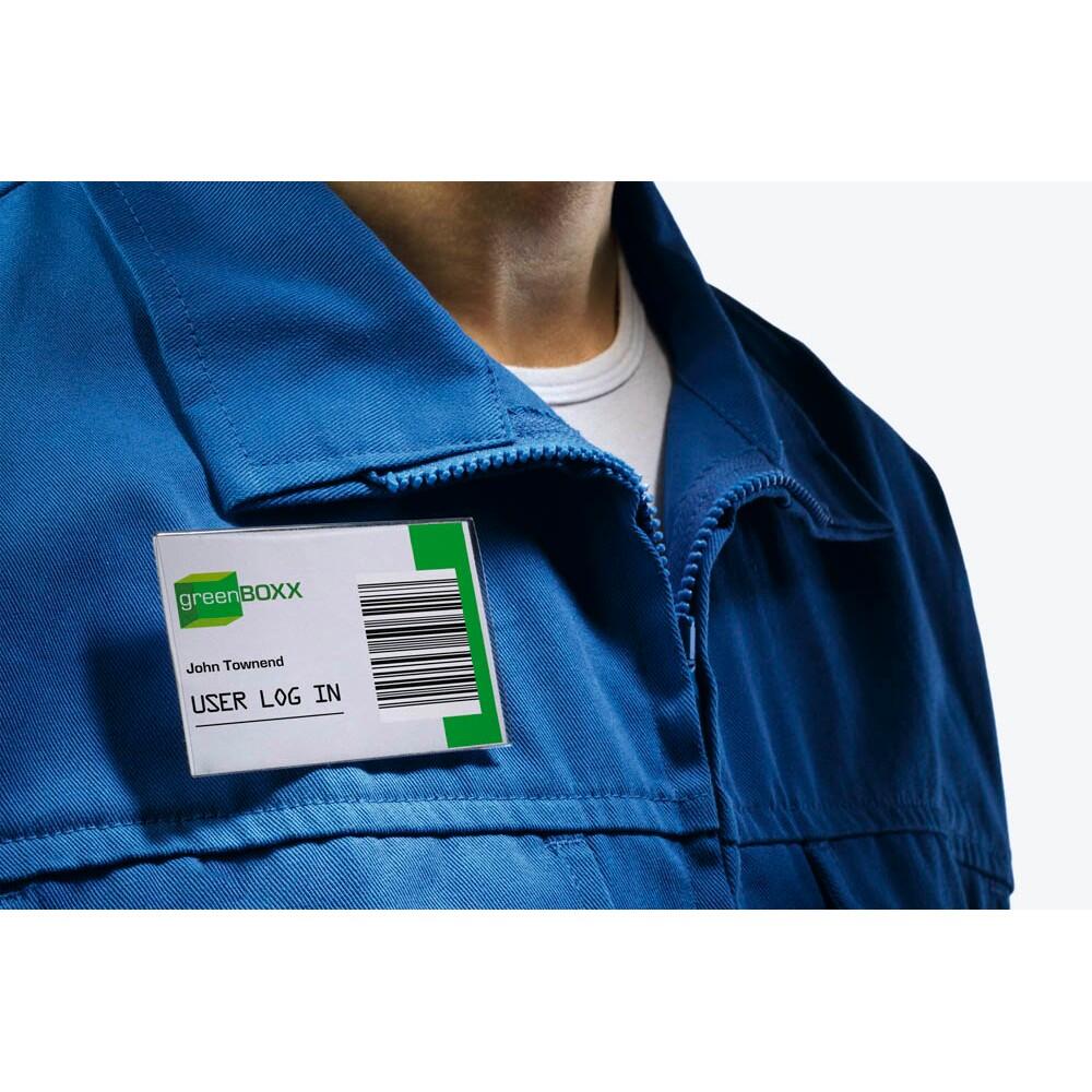 DURABLE Namensschilder mit Kombiklemme 9,0 x 5,4 cm - 50 Stück