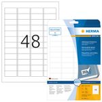 HERMA Etiketten 4346 weiß 45,7 x 21,2 mm - 1.200 Stück