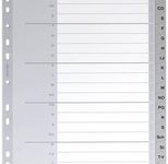 LEITZ A4 Ordnerregister A-Z Plastik - 20-teilig