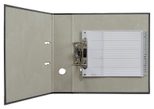 LEITZ Ordnerregister 1262 Halbformat, Überbreite A-Z grau 20-teilig, - 1 Satz