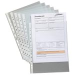 LEITZ Prospekthüllen 4704 DIN A4 transparent genarbt 0,10 mm - 100 Stück