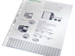 LEITZ Prospekthüllen 4704 DIN A4 transparent genarbt 0,10 mm - 100 Stück