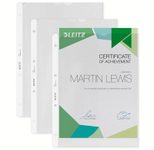 LEITZ Prospekthüllen 4704 DIN A4 transparent genarbt 0,10 mm - 100 Stück