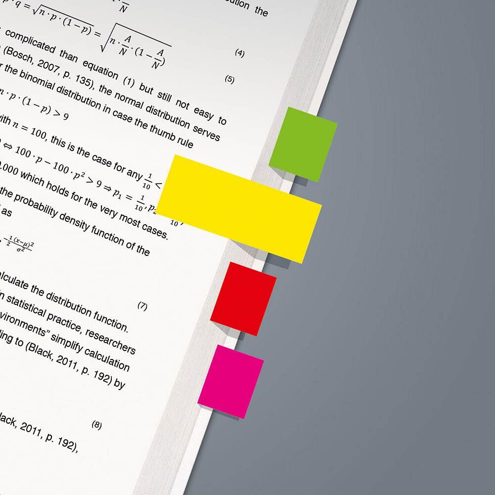 sigel NEON Haftmarker farbsortiert - 5x 40 Streifen