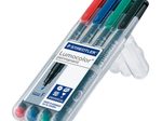 STAEDTLER Lumocolor Folienstifte-Set farbsortiert permanent - 4 Stück