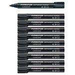 STAEDTLER Lumocolor Permanentmarker 2,0 mm schwarz - 10 Stück
