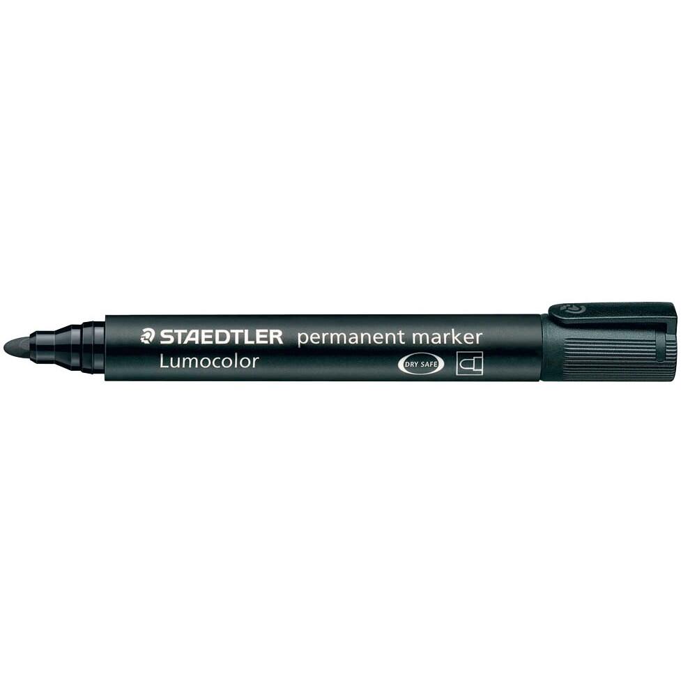 STAEDTLER Lumocolor Permanentmarker 2,0 mm schwarz - 10 Stück