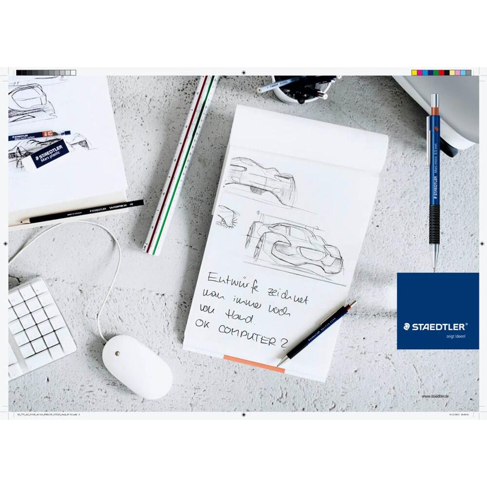 STAEDTLER MARSMICRO Druckbleistift HB 0,5 mm - blau