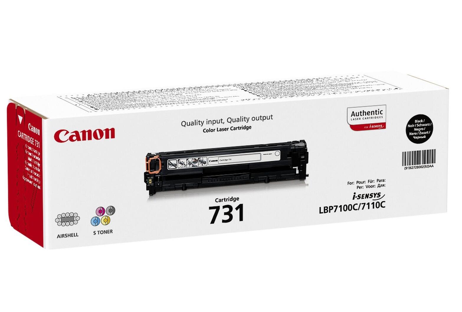 Canon Original Toner 731BK schwarz 1.400 Seiten (6272B002)