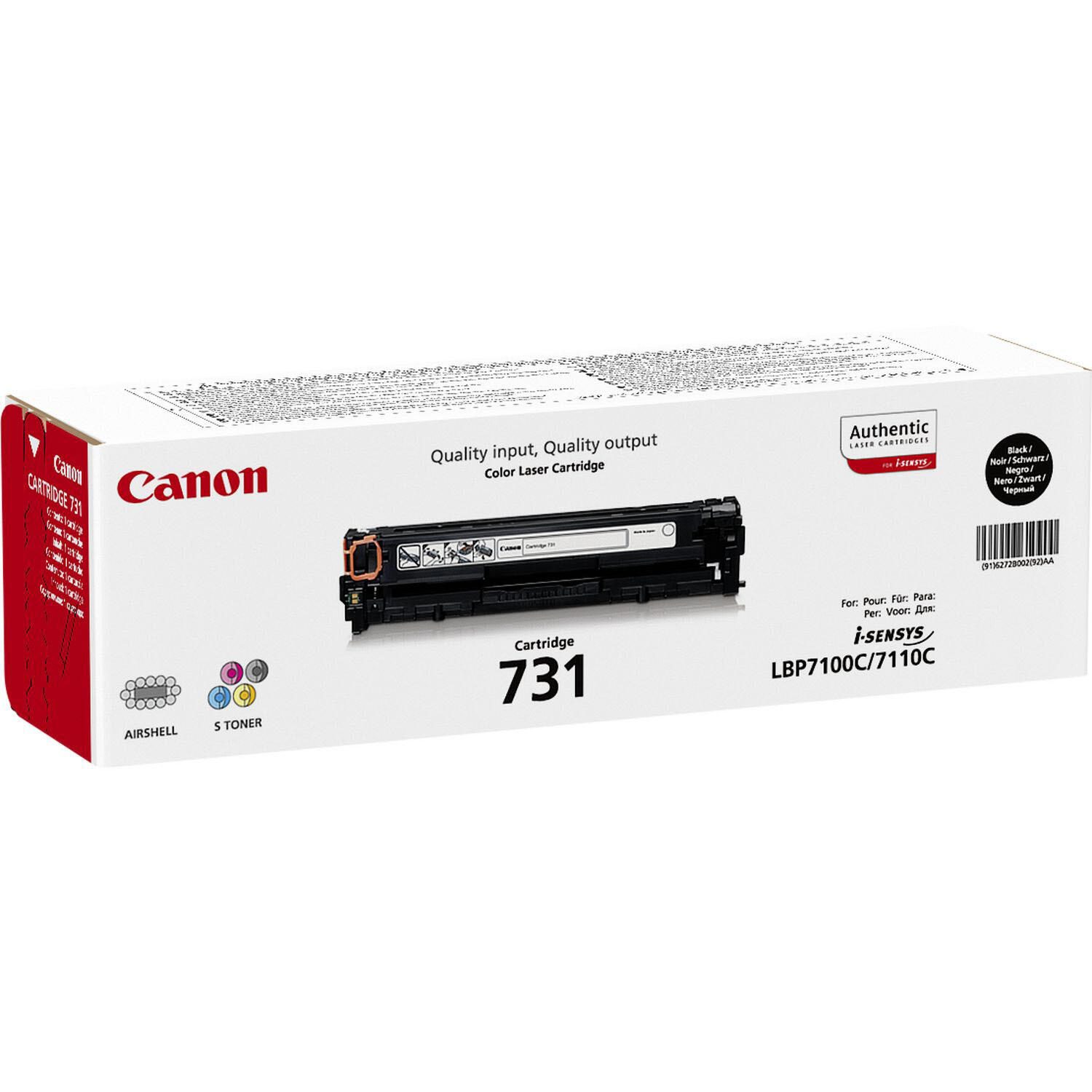 Canon Original Toner 731BK schwarz 1.400 Seiten (6272B002)