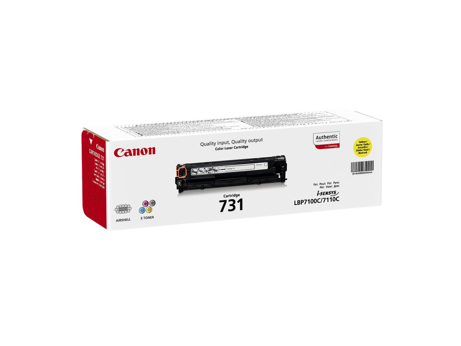 Canon Original Toner 731Y gelb 1.500 Seiten (6269B002)
